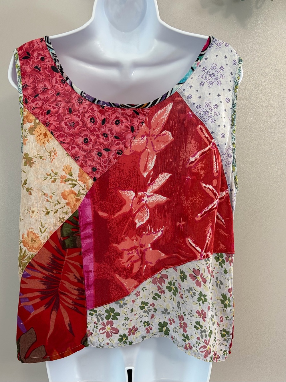 Sacred Threads- Patchwork Tank Top - Multicolor - Picture 2 of 16
